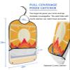 Adult Bibs for Elderly Women - Sunrise Waterproof Dining Clothing Protectors with Crumb Catcher for Eating/Feeding, Blue Orange Ombre Mountain Yellow Sunlight Terry Cloth Bib Machine Washable view 2