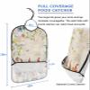 Kewadony Adult Bibs for Elderly Women - Mushroom Waterproof Dining Clothing Protectors with Crumb Catcher for Eating/Feeding, Gnomes Wild Flower Spring Leaves Retro Terry Cloth Bib Washable view 2