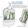 Kewadony Adult Bibs for Elderly Women - Eucalyptus Leaves Waterproof Dining Clothing Protectors with Crumb Catcher for Eating/Feeding, Spring Green Watercolor Monogram Letter J Terry Cloth Bib view 2