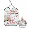 Kewadony Adult Bibs for Elderly Women - Easter Waterproof Dining Clothing Protectors with Crumb Catcher for Eating/Feeding, Easter Egg Tree Gnomes Bunny Spring Flower Blue Terry Cloth Bib Washable view 1