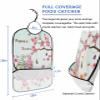 Kewadony Adult Bibs for Elderly Women - Easter Waterproof Dining Clothing Protectors with Crumb Catcher for Eating/Feeding, Easter Egg Tree Gnomes Bunny Spring Flower Blue Terry Cloth Bib Washable view 2