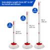 4 Pack Spin Mop Replacements Heads Compatible for O ceda EasyWring 1 Tank System, Microfiber Mops Head Refills , 1 Triangle Head Base and 30-58in Handle Set Combo view 3