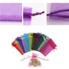 50PCS Small Mesh Bags Drawstring, Sheer Organza Bags, Mesh Gift Bag Pouches for Jewelry, Bracelet, Soap, Wedding Party Favor Christmas Candy Pouches view 3