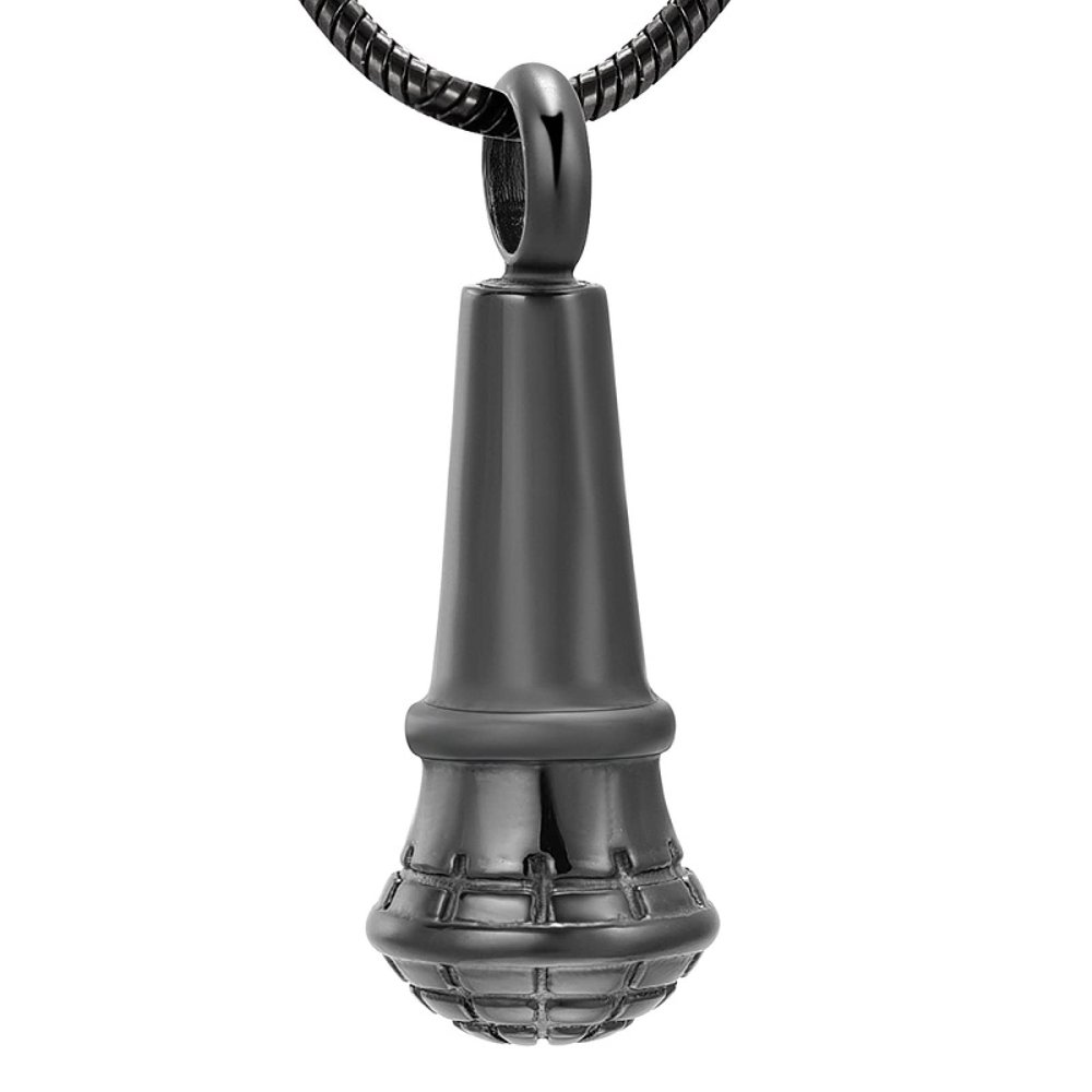 BIAIHQIE Musical Instrument Stainless Steel Cremation Keepsake for Ashes Urn Series Casket Pendant Neutral Jewelry,2