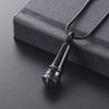 BIAIHQIE Musical Instrument Stainless Steel Cremation Keepsake for Ashes Urn Series Casket Pendant Neutral Jewelry,2 view 2