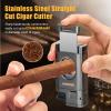 SEMKONT Cigar Humidor and Cigar Ashtray Set,Wooden Ashtray with Cigar Jar Tray, Triple Jet Flame Cigar Lighter with Cigar Cutter,Windproof Butane Refillable Torch Lighters view 4