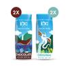 Kiki Milk Plant Based Milk - The Starter Kit - 2x Chocolate Milk 8oz & 2x Organic Original Kiki Milk 8oz - Calcium & Magnesium Source - Gluten, Gum, GMO, Dairy, Soy & Glyphosate Free - Shelf Stable view 2