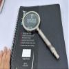 Magnifier with 3 inch Premium Silver Framed Magnifying Glass with Silver Design Handle | Office Ware Decorative Zooming Lens view 1