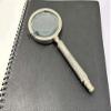 Magnifier with 3 inch Premium Silver Framed Magnifying Glass with Silver Design Handle | Office Ware Decorative Zooming Lens view 4