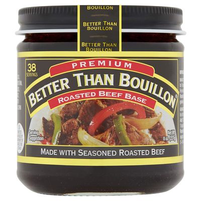 Better Than Bouillon Premium Roasted Beef Base, Made with Seasoned Roasted Beef, Blendable Base for Added Flavor, 38 Servings Per Jar (8 Ounce (Pack of 2))