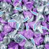 180 Pcs Purple & Silver Candy Kisses Milk Chocolate (1.8 lbs) view 1