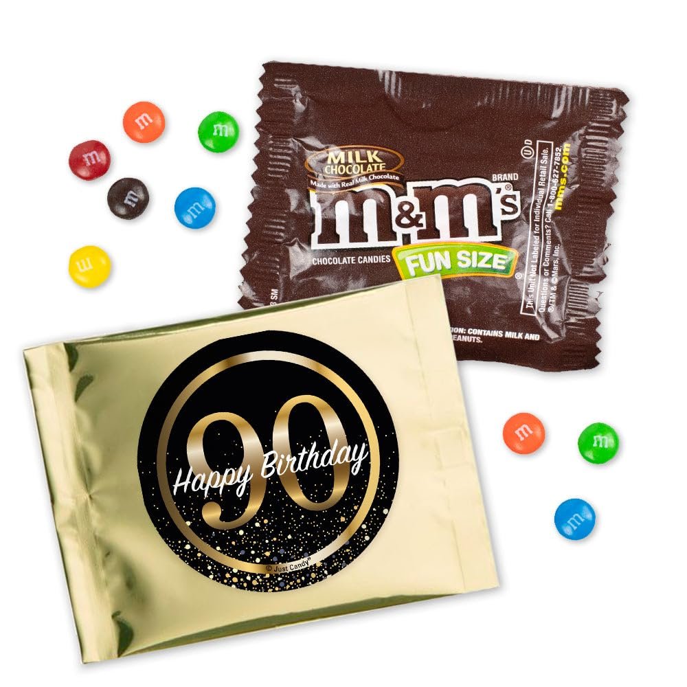 12 Pcs 90th Birthday Candy Party Favor Packs - Milk Chocolate