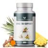 Spike Tri-Support+ with Nattokinase, Bromelain, and Turmeric - Includes Dandelion Extract, Black Seed Extract, Green Tea Leaf, Selenium for A Full Spectrum Spike Support Supplement view 1