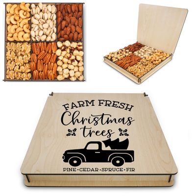 Christmas Gifts for Family | Nuts Gift Basket | Box Gift Basket, Her Holiday | Xmas Gift | Holiday Present | Healthy Food Box | Include Fresh Mixed Nuts | Corporate Gift for Clients