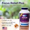Focus Relief Plus Dry Eye Formula (180 ct. 60 Day Supply) Omega 3 Supplement - Dry Eye Relief Supplement - Omega 3 Fish Oil view 4