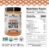 Just About Foods Organic & Keto Peanut Butter Creamy 1 lb Gluten-Free, No Sugar Added, No Palm Oil, Unsweetened Peanut Spread, USDA Organic & Non-GMO view 2