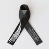 25pcs Personalized Memorial Ribbons, Custom Memorial Ribbon, Funeral Ribbon with (Name - Date), Name Ribbon Personalized with Photo, Custom Ribbon Favors R01 view 1