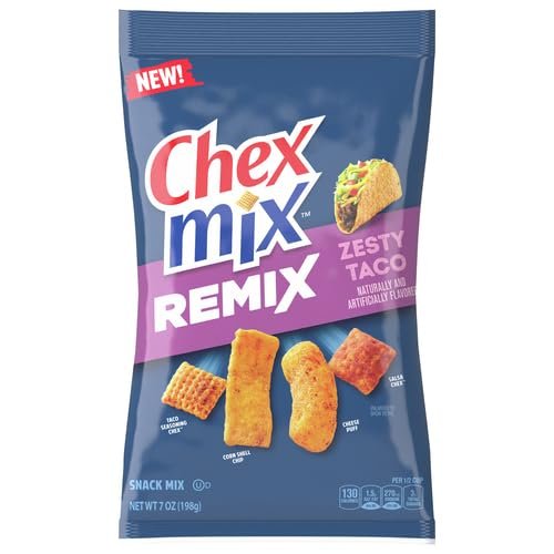Chex Mix Snack Mix, Remix Zesty Taco, Snack Bag, 7 oz