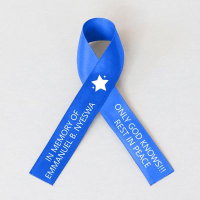 10pcs Personalized Memorial Ribbons, Custom Memorial Ribbon, Funeral Ribbon with (Name - Date), Name Ribbon Personalized with Photo, Custom Ribbon Favors R01