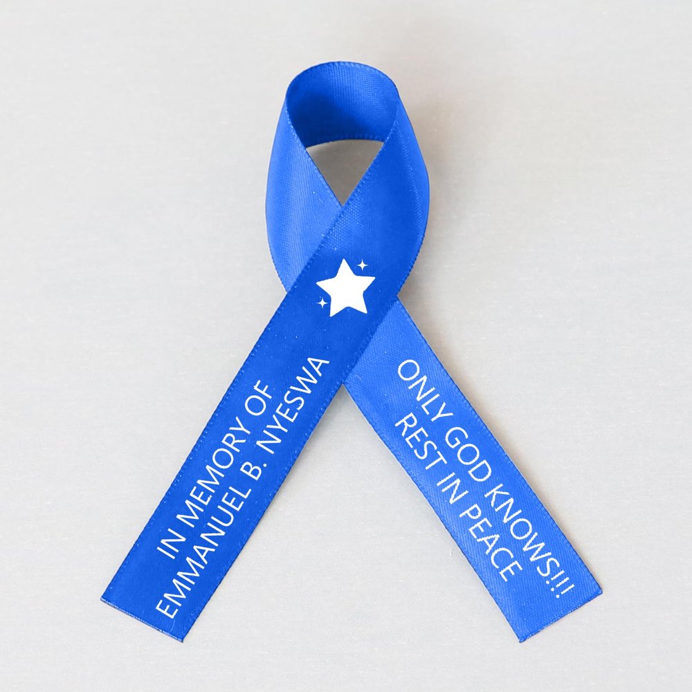 10pcs Personalized Memorial Ribbons, Custom Memorial Ribbon, Funeral Ribbon with (Name - Date), Name Ribbon Personalized with Photo, Custom Ribbon Favors R01