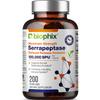 biophix Serrapeptase Supplement 120000 SPU Maximum Strength 200 Veggie Caps - Delayed Release Formula - Natural Enzyme Support view 1