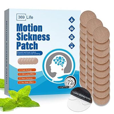 369 Life Motion Sickness Patches, Sea Sickness Patch for Cruise - Adults and Kids (30 Count - Pack of 1)