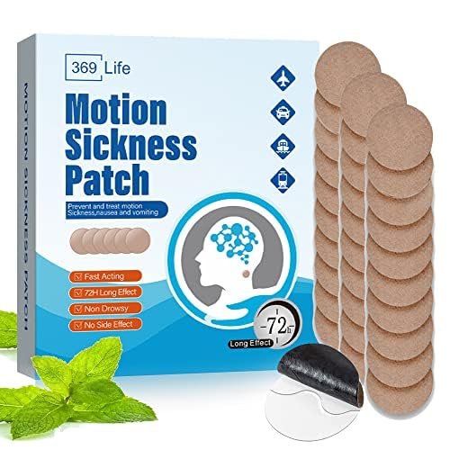 369 Life Motion Sickness Patches, Sea Sickness Patch for Cruise - Adults and Kids (30 Count - Pack of 1)