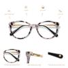 AMOMOMA Retro Round Reading Glasses for Women Cute Stylish Blue Light Blocking Readers AM6055, Clear/Gold&Grey Tortoise/Gold 1.75x view 4