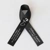 10pcs Personalized Memorial Ribbons, Custom Memorial Ribbon, Funeral Ribbon with (Name - Date), Name Ribbon Personalized with Photo, Custom Ribbon Favors R06 view 1