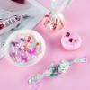 Prudiut 150 Pieces Cellophane Sheets Iridescent Cellophane Wrap Cellophane Gift Wrap for Iridescent Film Crafts Decoration Holographic Candy Wraps (9 x 9 Inch) view 3