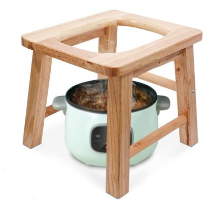 MOGUOBIN Wood Yoni Steaming Seat wooden steam Seat with four legs,Steaming Chair V Steam at Hom eattachment H 14.7in,yoni seat for women v steam (No Steamer)