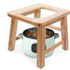 MOGUOBIN Wood Yoni Steaming Seat wooden steam Seat with four legs,Steaming Chair V Steam at Hom eattachment H 14.7in,yoni seat for women v steam (No Steamer) view 1