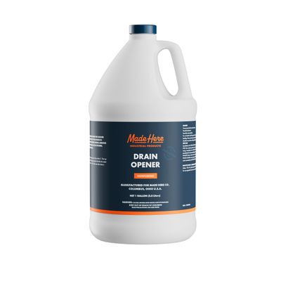 Made Here Co. - Quick-Acting Liquid Drain Opener - Dissolves Grease, Hair, Food & More - Prevents Plumbing Problems - Non-Fuming, No Acid or Bleach Odors - Safe for All Pipes