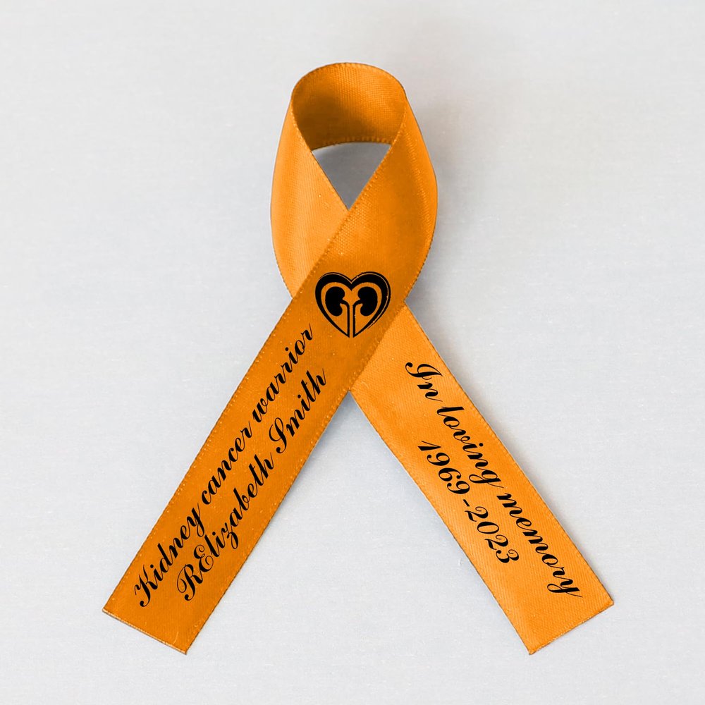 50pcs Personalized Memorial Ribbons, Custom Memorial Ribbon, Funeral Ribbon with (Name - Date), Name Ribbon Personalized with Photo, Custom Ribbon Favors R10