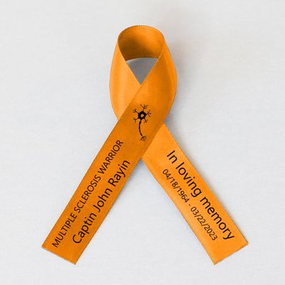 50pcs Personalized Memorial Ribbons, Custom Memorial Ribbon, Funeral Ribbon with (Name - Date), Name Ribbon Personalized with Photo, Custom Ribbon Favors R10