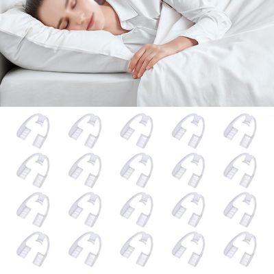 20pcs Night Guard Teeth Protectors, Mouth Sleeping Pads Mouth Guards Bracket (Pack of 20)