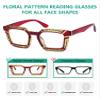 Eyekepper 4 Pack Reading Glasses for Women Floral Pattern Design Readers +1.00 view 4