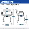 360 Swivel Shower Chair for Inside Shower, Rotating Shower Chair, Swiveling Shower Chair for Elderly and Disabled with Cold-Proof Pads, Support 400lbs,Tools-Free Assemble view 4