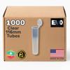 Evo Plastics 1000 Count Clear 116mm Pop Top Tubes  BPA-Free, Airtight Vials for Safe Storage  Made in the USA view 1