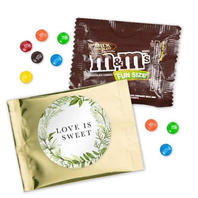 12 Pcs Botanical Wedding Candy Party Favor Packs - Milk Chocolate