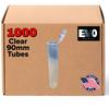 Evo Plastics Clear 90mm Tubes - Plastic Pop Top Vials- Usa Made - Child Resistant (1000 Qty) view 1