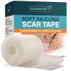 NUVADERMIS Clear Silicone Scar Tape for Surgical Scars - 120" x 1.5" Roll - Extra Long Scar Sheets for C-Section, Tummy Tuck, Keloid, and Surgical Scars - Reusable Medical Grade Silicone Scar Tape view 1