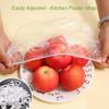 200 Pcs Kitchen Plastic Wrap With Storage Box, Fresh Keeping Bag With Dispenser, Stretch Plastic Wrap Bowl Covers, Cling Film for Outdoor Picnic view 3