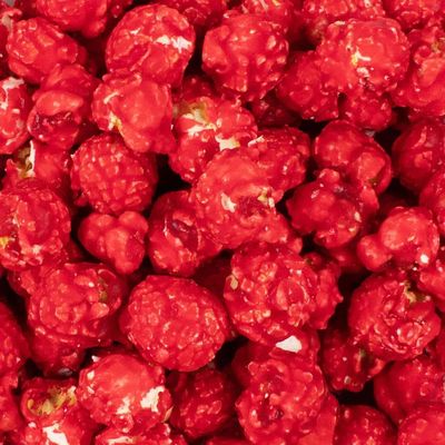 1 lb Red Candy Coated Popcorn Vanilla Flavored (1lb Bag)