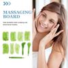 Healifty 10pcs Gua Sha Massage Board Scalp Comb Facial Massager Cosmetology Kit Jade Scraping Jade Set Tools Massaging Tool Massaging Board The Face Plank view 4