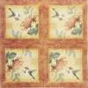 Colored Paper Cocktail Napkins, 20 Count Shabby Chic Napkins for Wedding, Dinner Tea Party Shower, Hummingbird & Flower view 2