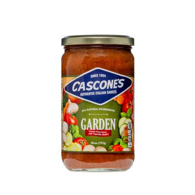 Cascone's Authentic Italian Style Garden Pasta Sauce | Tomato Sauce with Vegetable Medley