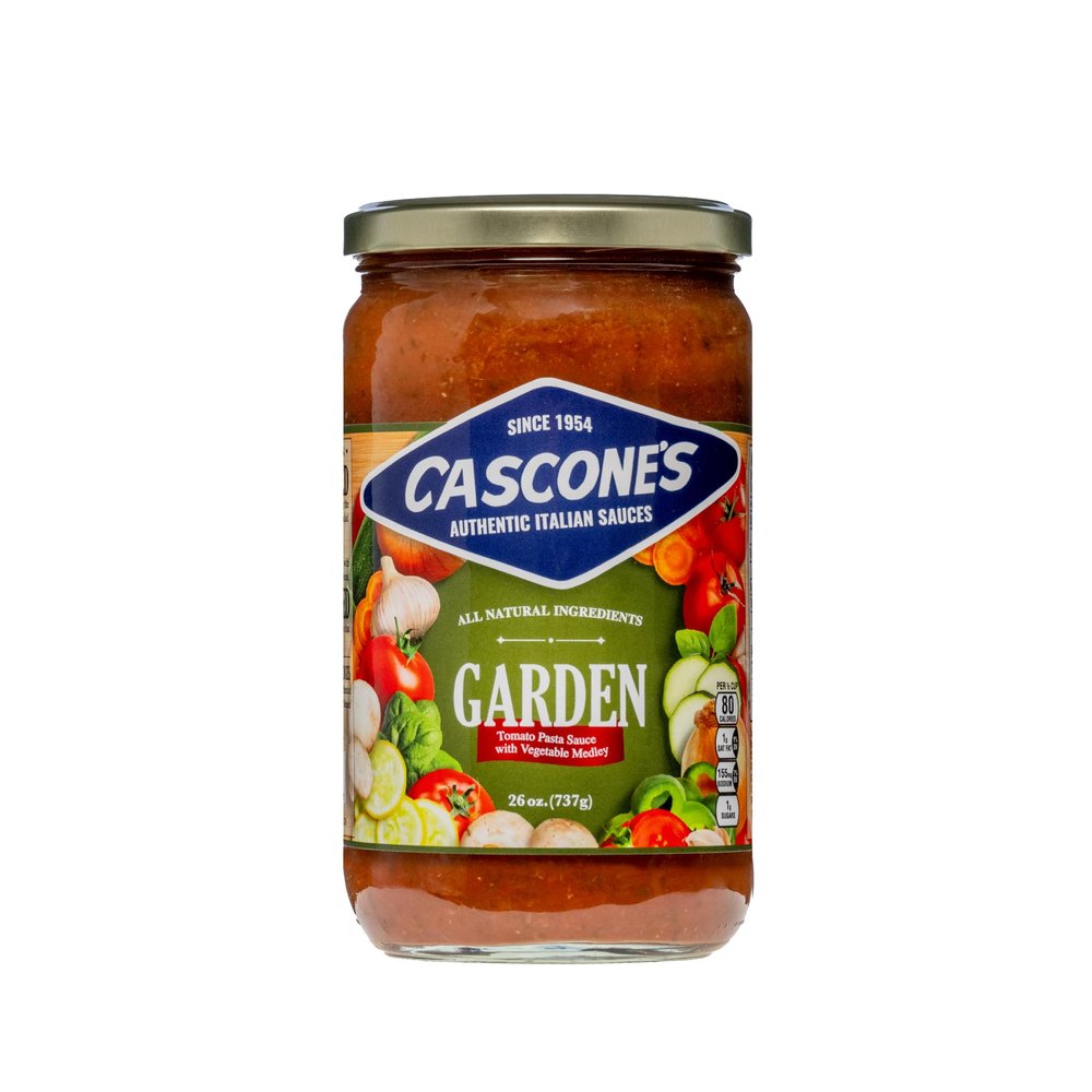 Cascone's Authentic Italian Style Garden Pasta Sauce | Tomato Sauce with Vegetable Medley