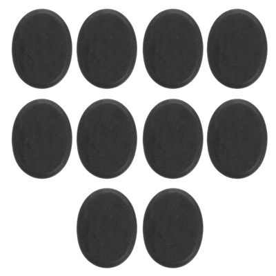 DOITOOL Volcanic Hot Stones 10-Piece Basalt Massage Rocks Set for Spa Therapy Heating Rocks for Facial and Body Warm Stone Massage
