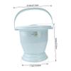 1pc Urinal with lid Urine Pots with Lids portbale Chamber Pot Potty for Adults Male Pee Room Urinal Potty Pot Urine Bucket Bed Children Miss Portable keg re-usable view 2